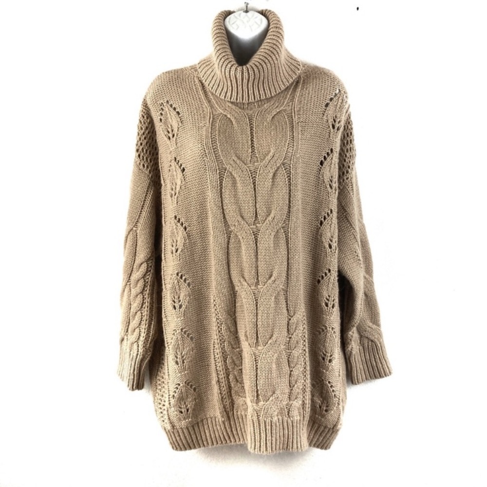 PRIVY Privately Privileged CHUNKY OVERSIZED TURTLENECK SWEATER